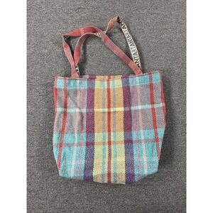 Anta Scotland Carpet Bag Plaid‎ Pure British Wool Tote Casual Practical